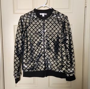 Sequin Bomber Jacket
